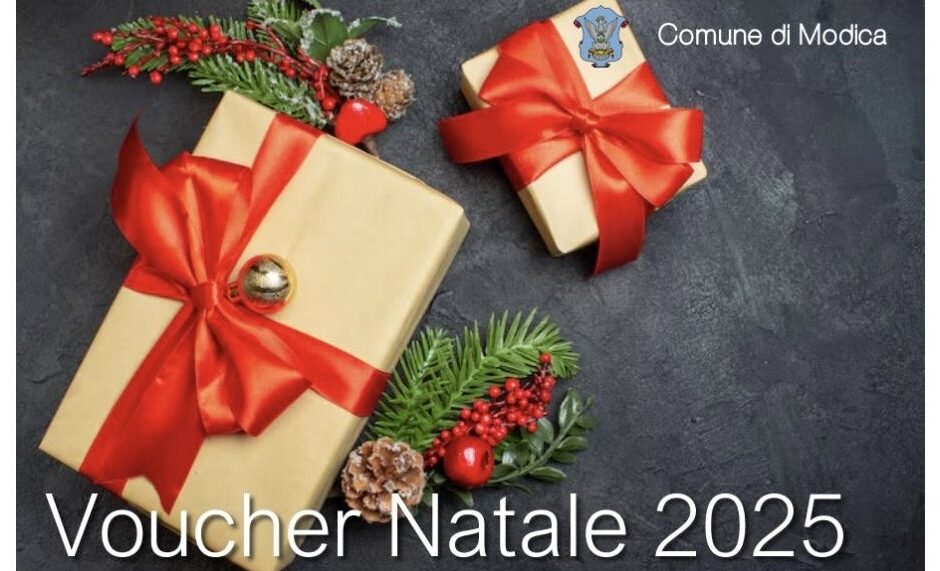 Modica, disponibili per il ritito, i Voucher Natale 2025
