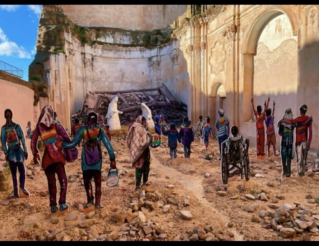 Vittoria, inaugurato il presepe-installazione di Antonio Barbante