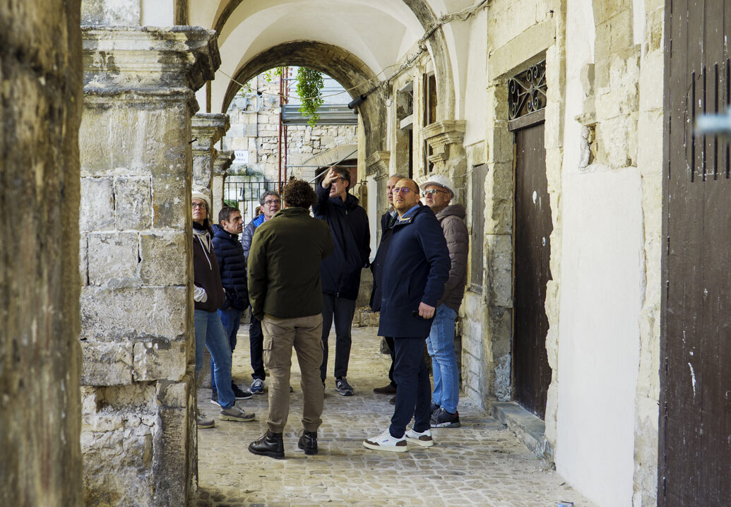 Modica, sopralluogo al cantiere Denaro Papa, lavori di nuovo in marcia