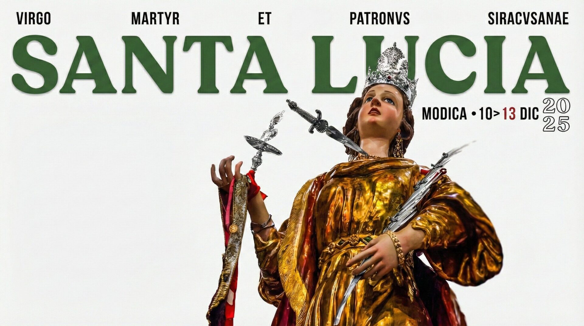 La Chiesa Madre di San Giorgio in festa per la vergine martire siracusana Lucia