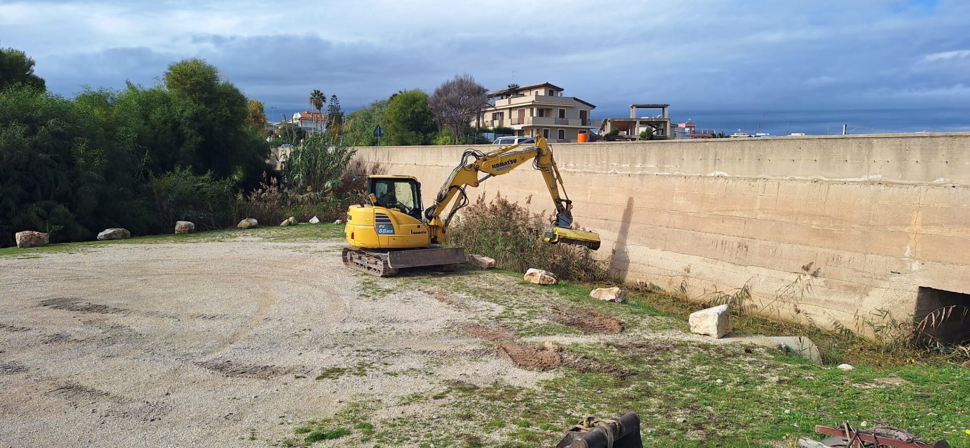 Pozzallo, iniziati i lavori di sistemazione del torrente Juvara