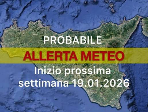Maltempo in arrivo, preallertamento della Protezione civile in Sicilia