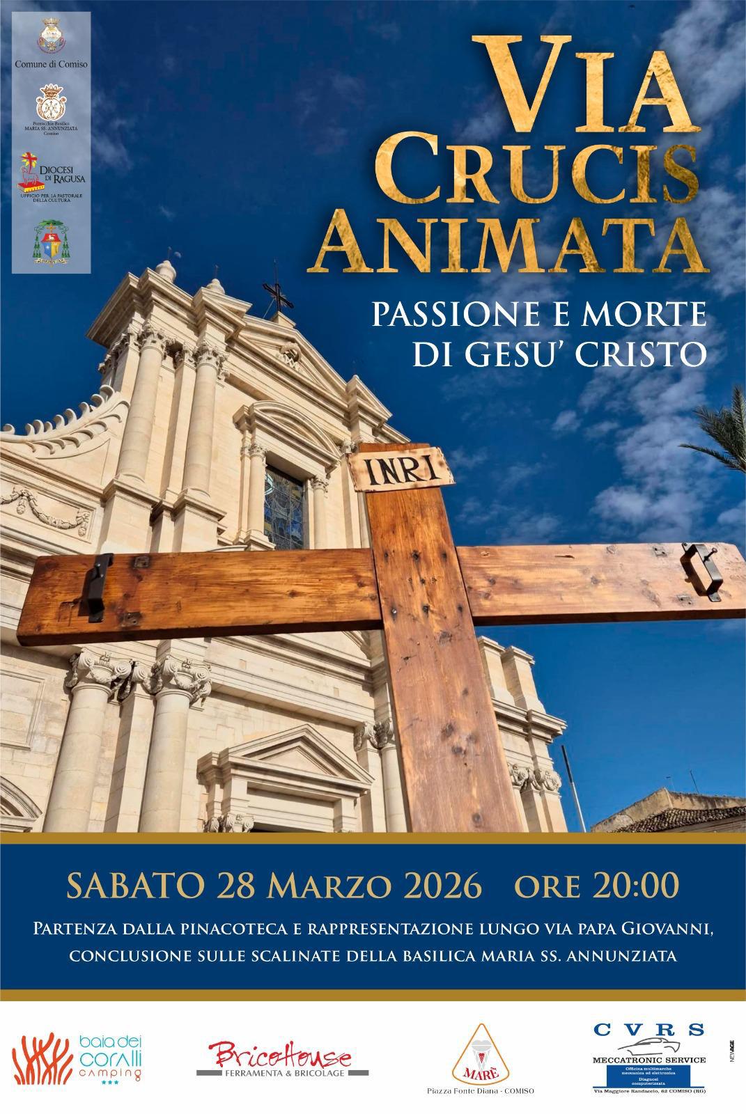 Comiso, Via Crucis animata alla Fondazione Bufalino: appuntamento il 28 marzo