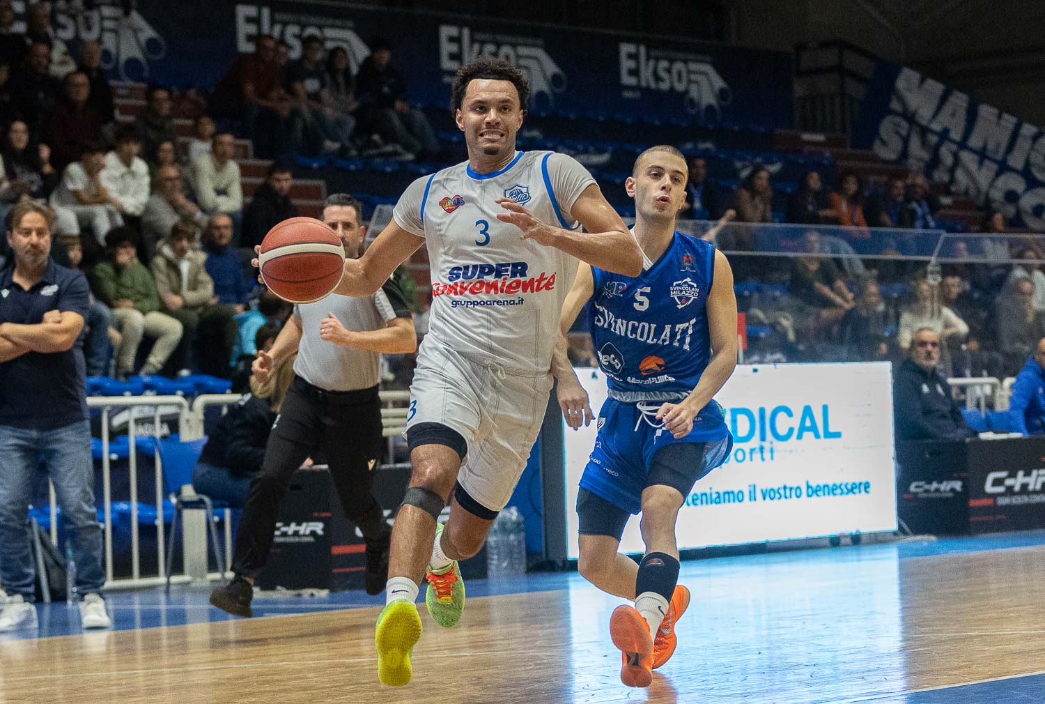 La SuperConveniente travolge Milazzo (62-91) e vince un derby che vale doppio