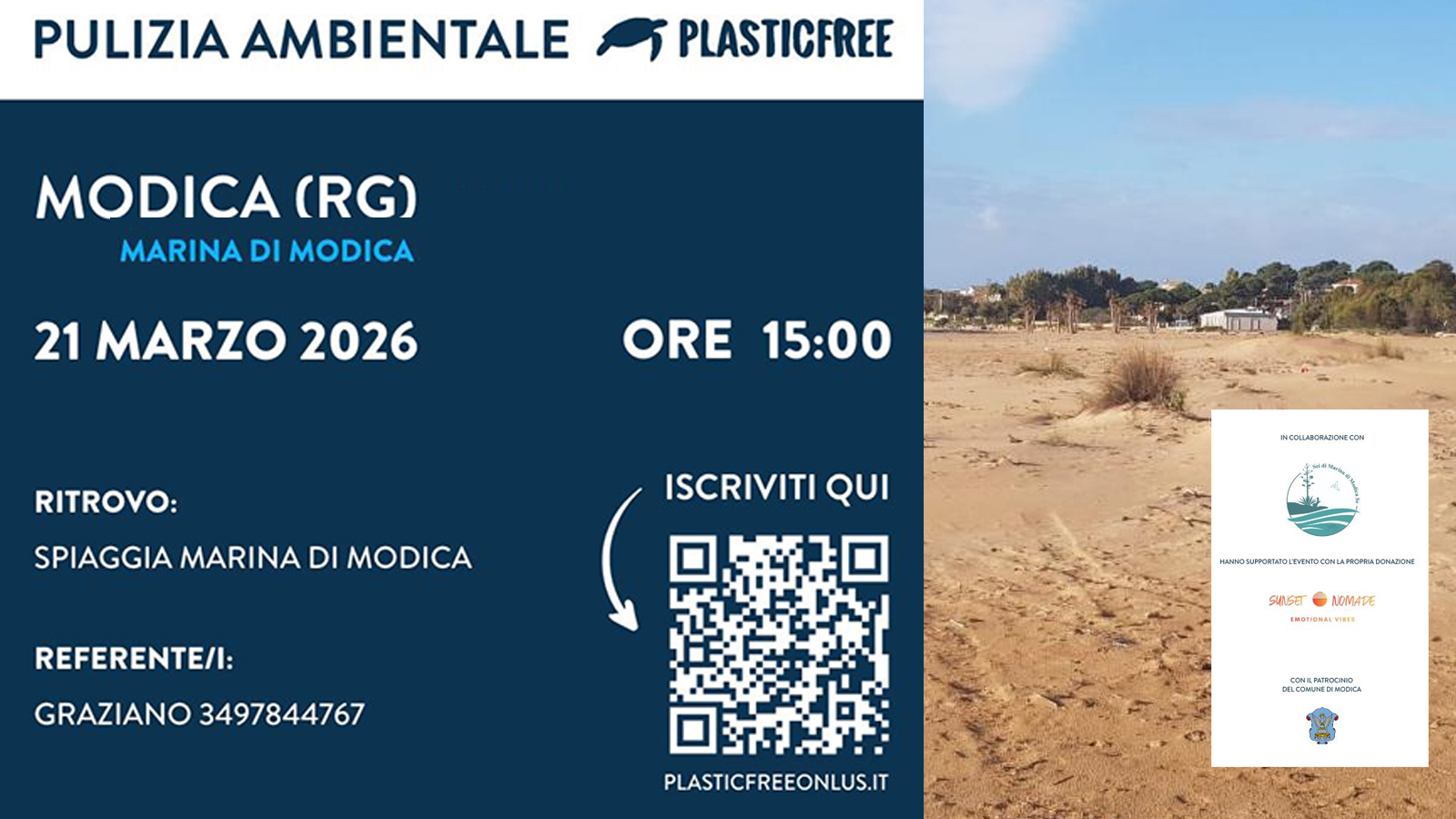 Marina di Modica si differenzia: volontari in spiaggia contro i rifiuti