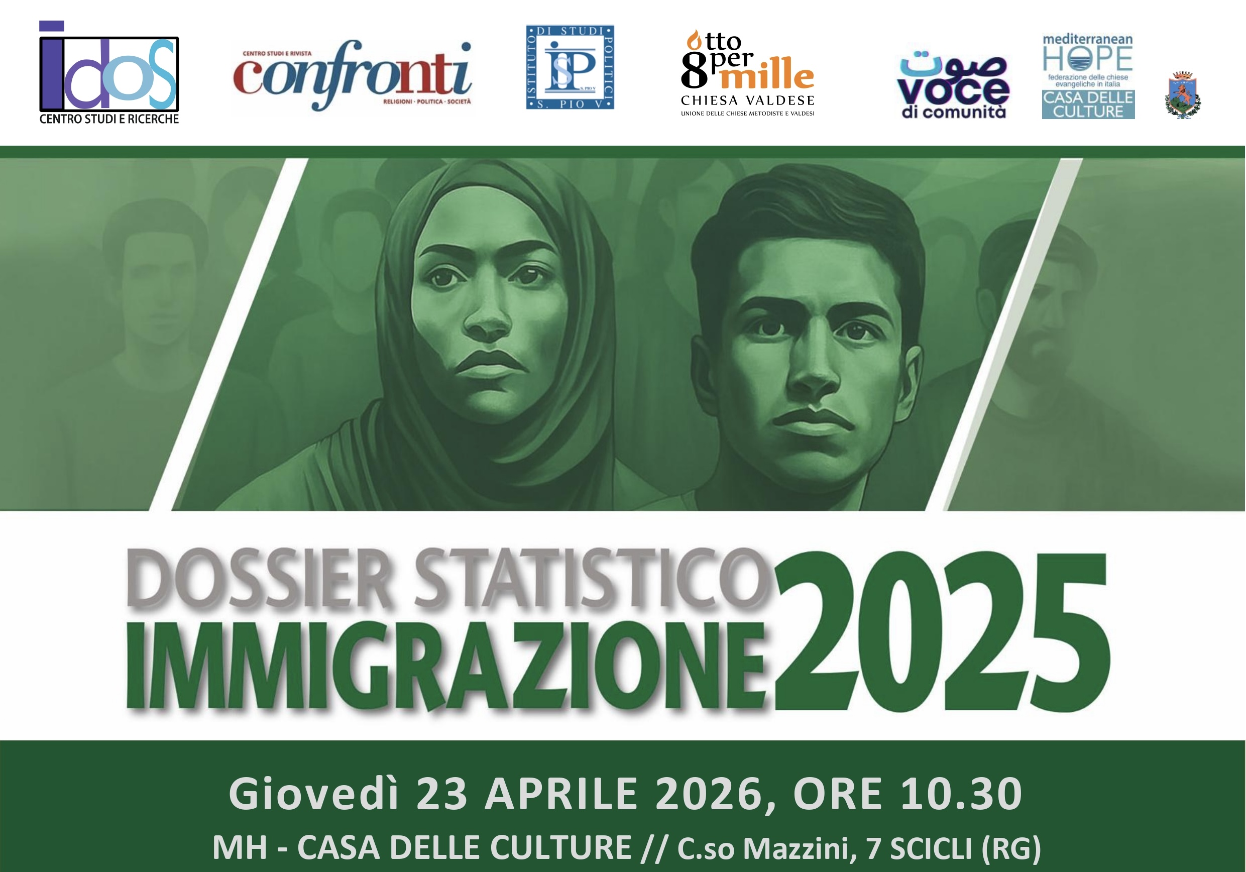 Scicli, verrà presentato giovedì alla Casa delle Culture il Dossier Immigrazione 2025
