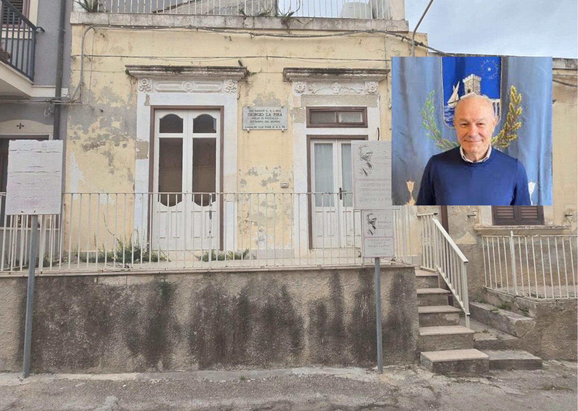 Pozzallo, casa di La Pira in degrado, c’è chi accusa il Comune ma il sindaco Ammatuna smentisce