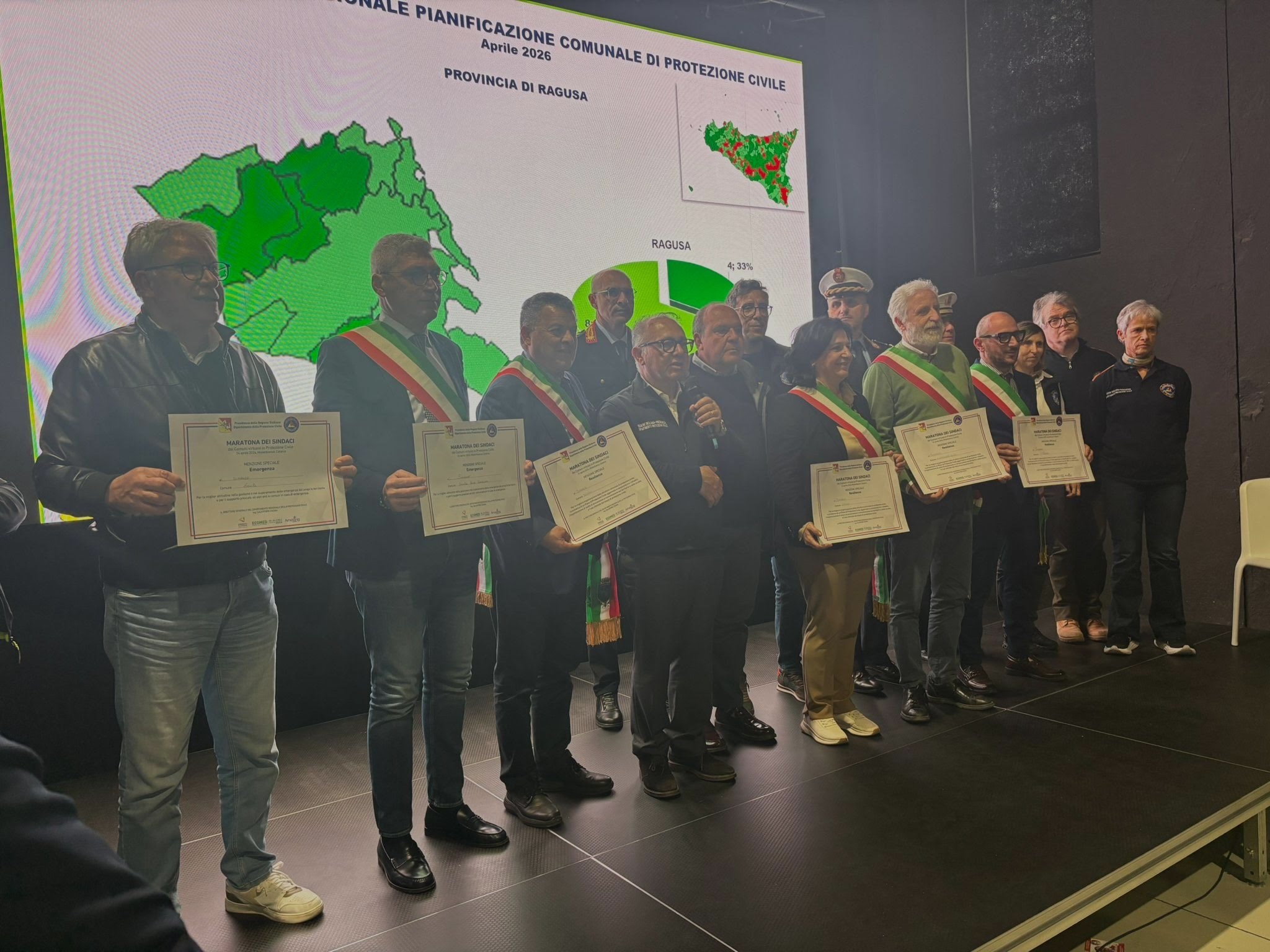 Scicli premiata: tre riconoscimenti per la Protezione Civile
