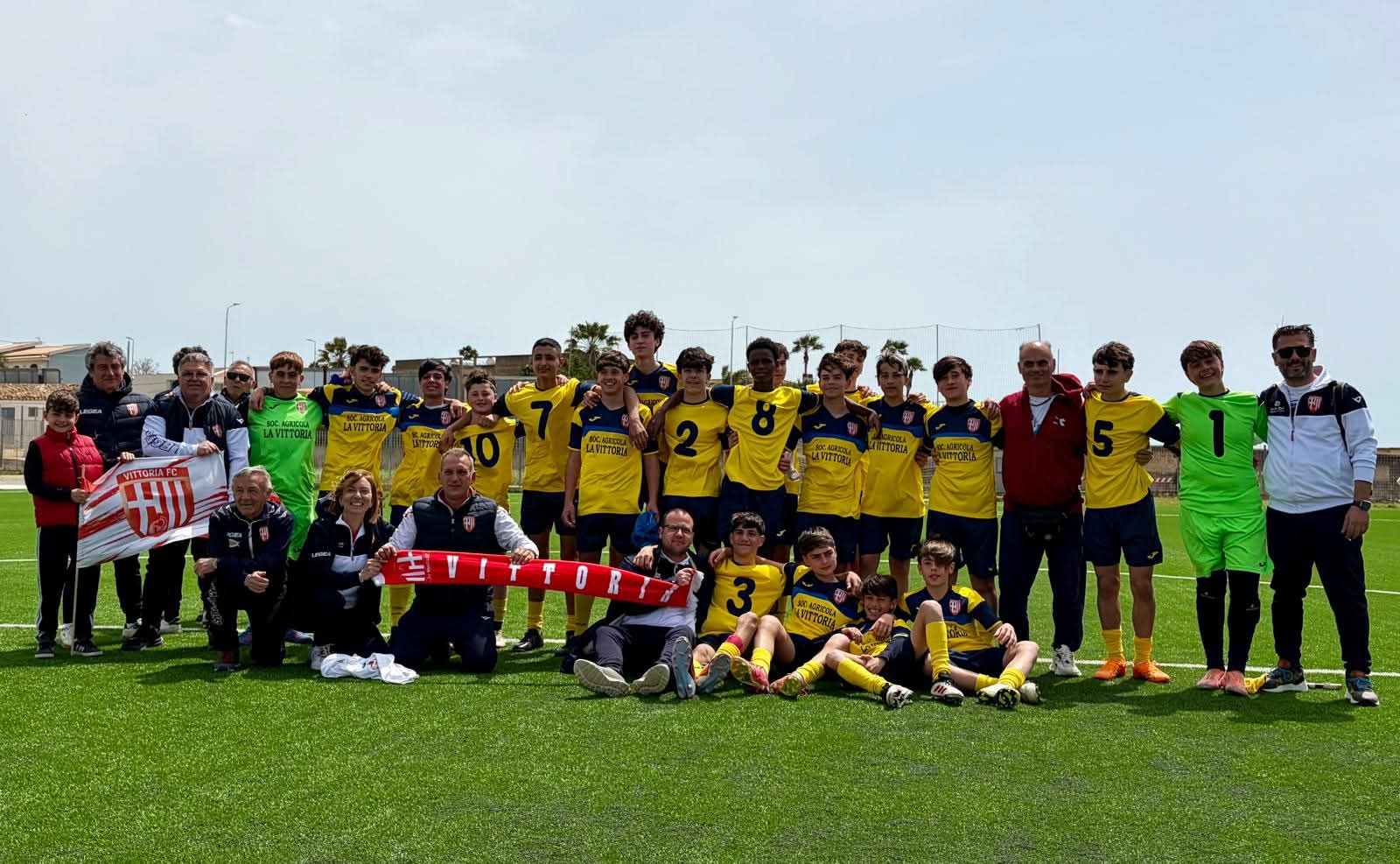 Vittoria Calcio, puoi festeggiare: il campionato Under 15 è tuo