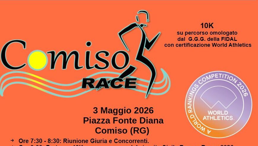 Comiso si prepara ad ospitare la Comiso Race organizzata da Athlon Kamarina