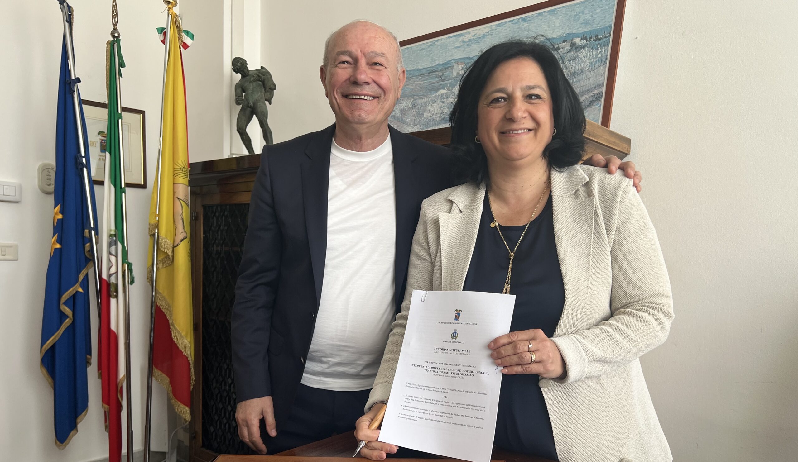 Pozzallo: il Libero Consorzio sottoscrive con il Comune due convenzioni importanti
