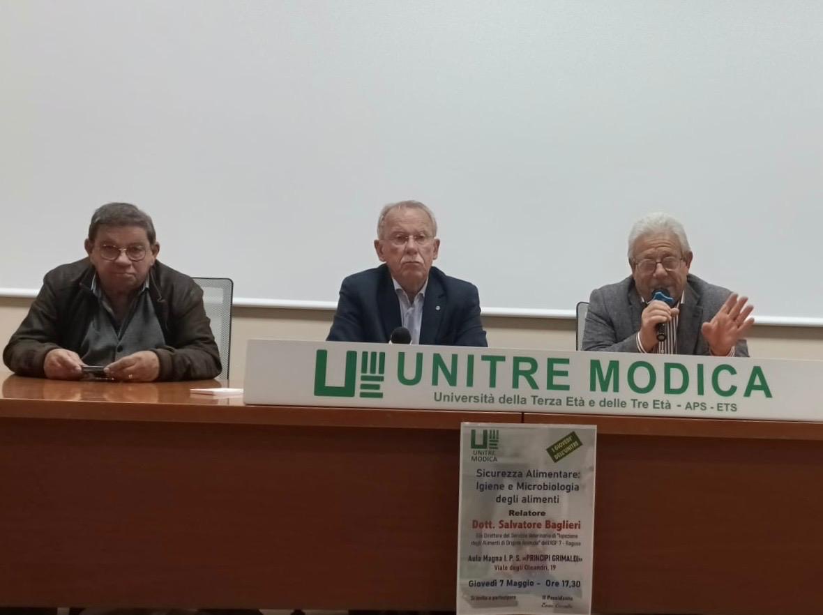 Modica: incontro all’Unitre sulla sicurezza alimentare