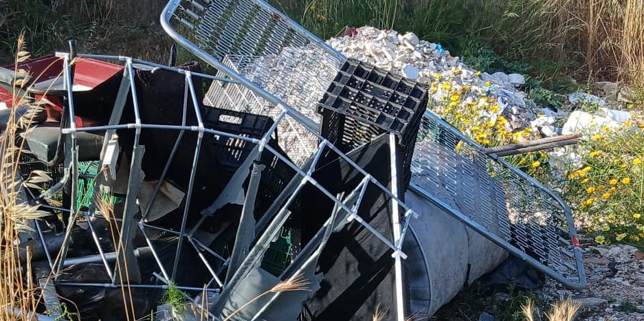 Zona industriale Modica-Pozzallo e Maganuco sotto assedio: nuove discariche abusive