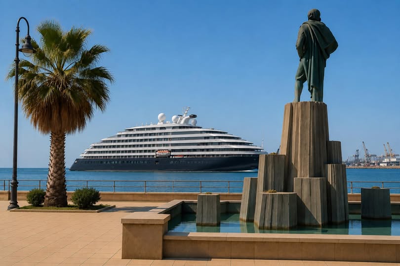 La Scenic Eclipse II approda a Pozzallo con centinaia di turisti